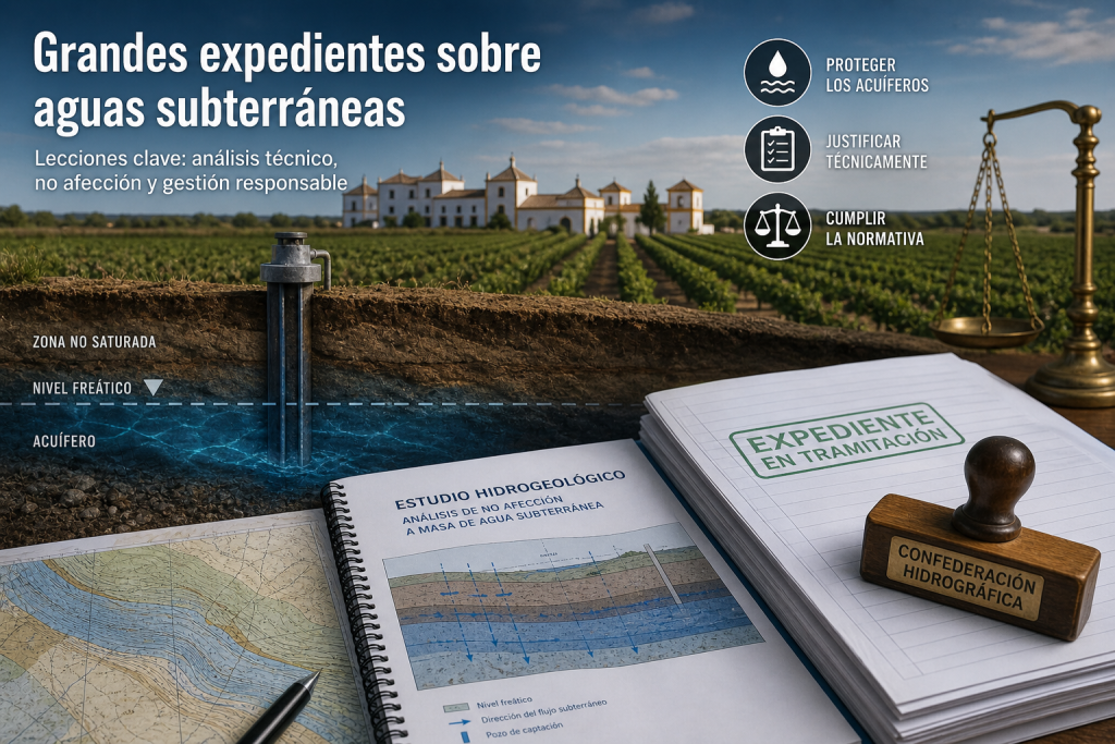 Estudio hidrogeológico para evaluar la afección a aguas subterráneas en expediente ante Confederación Hidrográfica
